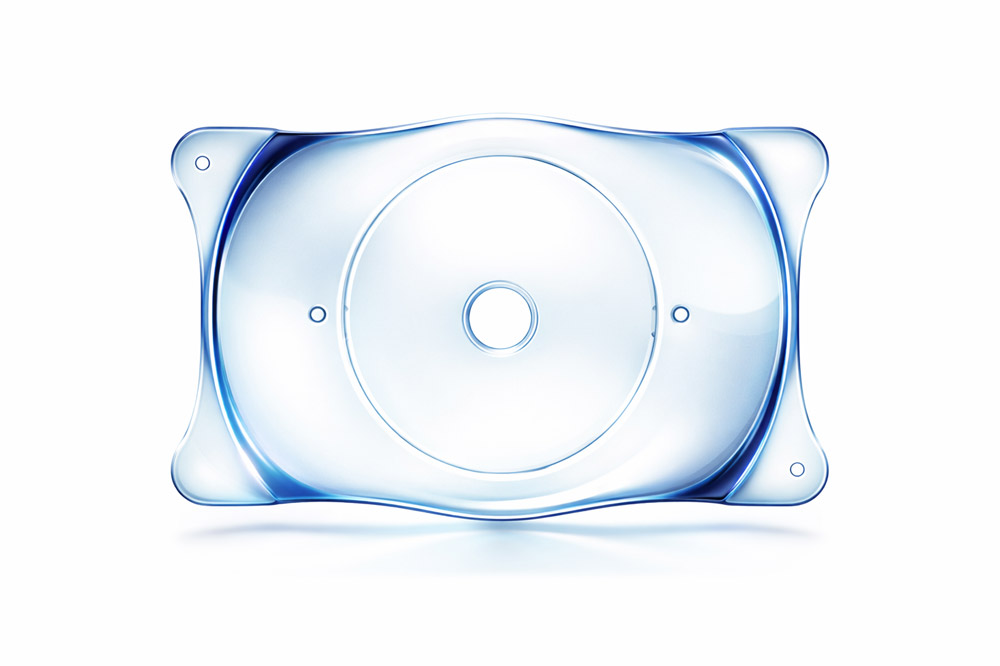 lose-up of EVO ICL implantable lens for treating moderate to high myopia.