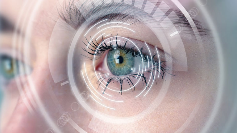 Image of a modern design showing emphasis of eye technology.