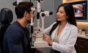 A comprehensive eye exam to determine what vision prescription changes at Southwest Eye Institute.