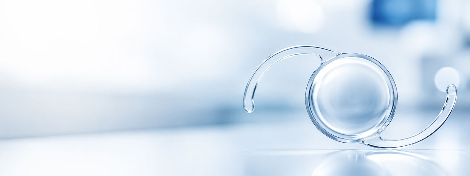 background of an IOL cataract surgery lens option.