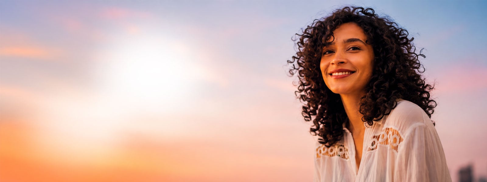 Imagery of a woman excited about her vision correction with Southwest Eye Institute, in El Paso Texas.